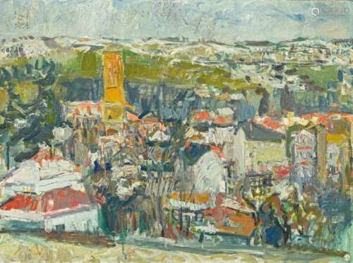 Marcel SAINT JEAN (1914 1994) Village du Lyonnais …