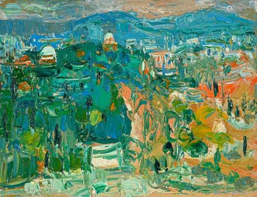 Marcel SAINT JEAN (1914 1994) Paysage du midi Huil…