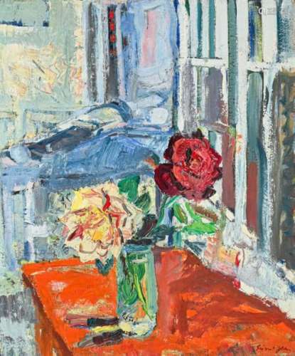 Marcel SAINT JEAN (1914 1994) Bouquet de roses dan…