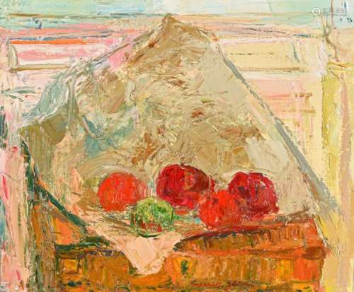 Marcel SAINT JEAN (1914 1994) 5 pommes, 1977 Huile…