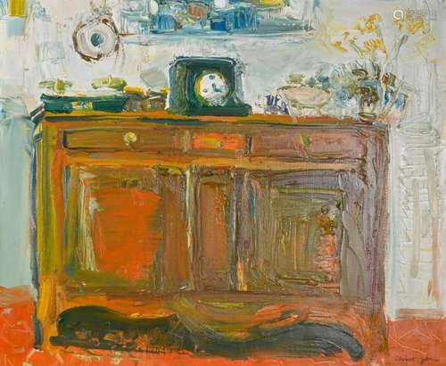 Marcel SAINT JEAN (1914 1994) Le vieux buffet Huil…