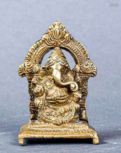 INDE Vers 1900 Petite statuette votive de poche en…