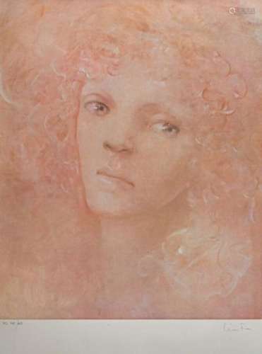Leonor FINI (1908 1996) Portrait de femme Lithogra…