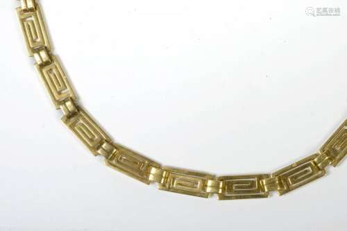 Superb necklace in 18 karat yellow gold. Signed Ca…