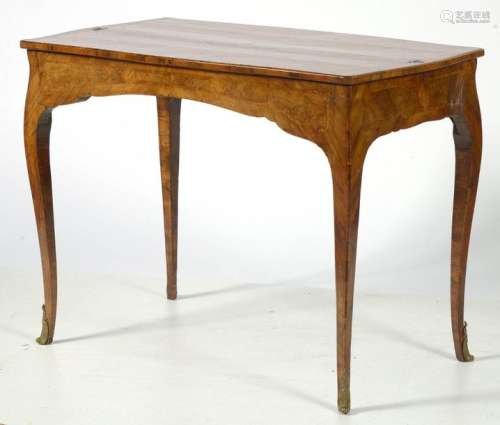 Louis XV style tric trac table in burr veneer and …