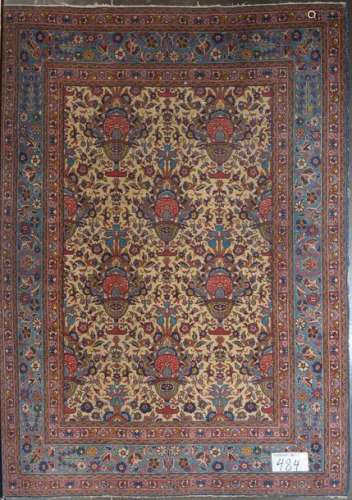Wool rug decorated with \