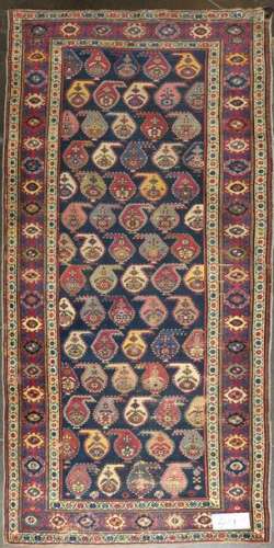 Handmade woollen Karabagh (?) corridor rug decorat…