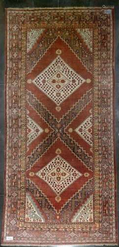 Large handmade wool Samarkand carpet decorated wit…