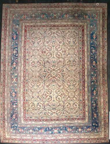 Large handmade wool Shirvan palace carpet with sty…