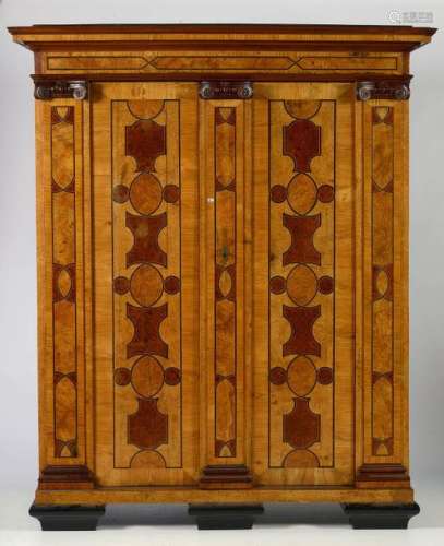Louis XIV style two door wardrobe in carved wood a…