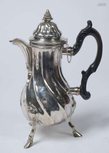 Louis XV style silver coffee pot with Brussels hal…