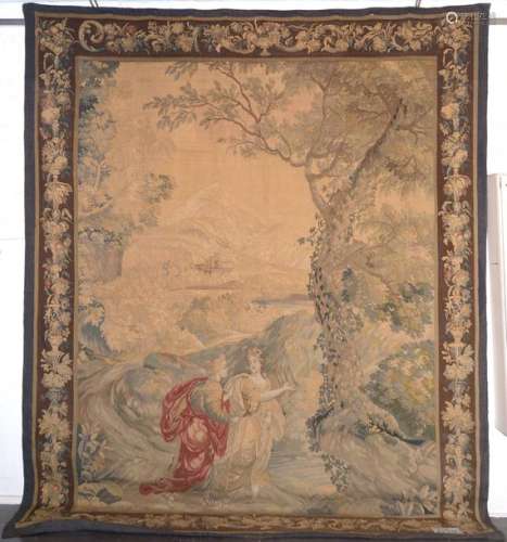 Beauvais (?) wool tapestry (?) representing a \