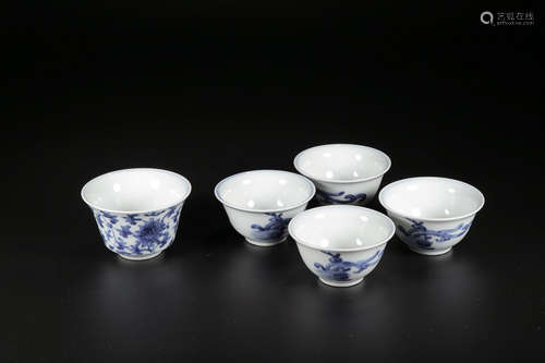 CHINESE BLUE WHITE PORCELAIN CUP