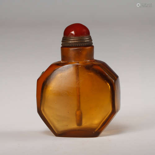 CHINESE PEKING GLASS SNUFF BOTTLE