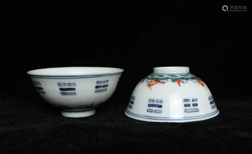 CHINESE DOUCAI PORCELAIN BOWL