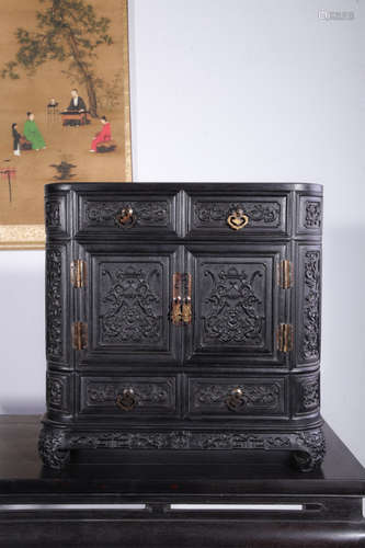 CHINESE HARDWOOD TABLE CHEST