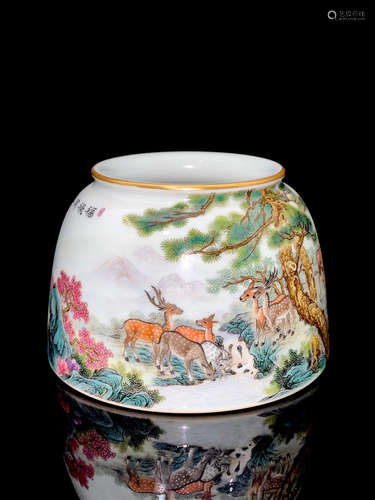 CHINESE FAMILLE ROSE PORCELAIN WATER COUPE