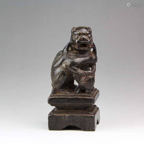 CHINESE STONE CARVED FOOLION