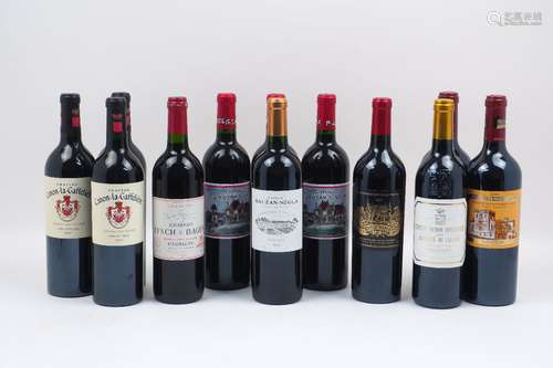 Chateau Rauzan-Segla Marguax 2009, four bottles, together with Chateau Canon la Gaffeliere 2007,