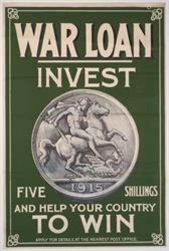 WWI INTEREST: a war loan poster, 'WAR LOAN, INVEST', 75.5cm x 50cm, with a further example 'APPEAL