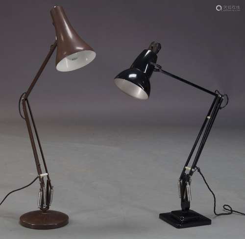 Herbert Terry, a model '1227' anglepoise lamp with black finish, together with a Model '90'