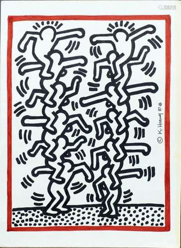 Keith Haring (1858 1990).