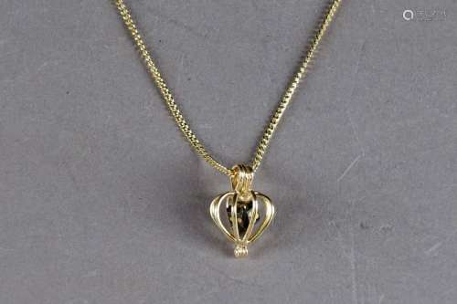 Ludique Pendentif Cage en forme de coeur et son Co…