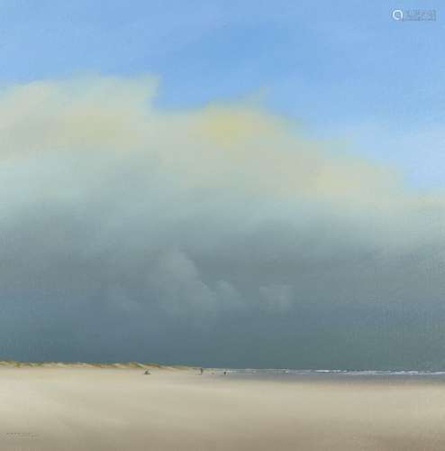 Lawrence Coulson, British b. 1962- Now the rain has gone; oil on canvas, signed, inscribed to the