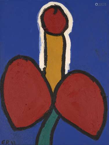 Edward Dutkiewicz, British 1961-2007- Flower Painting 5, 1992; oil on canvas, signed with