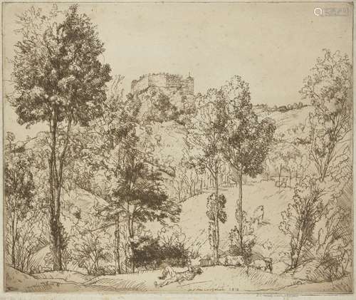 Donald MacLaughlan, American 1876-1938- In Giorgione's Land, 1912; etching on wove, signed and