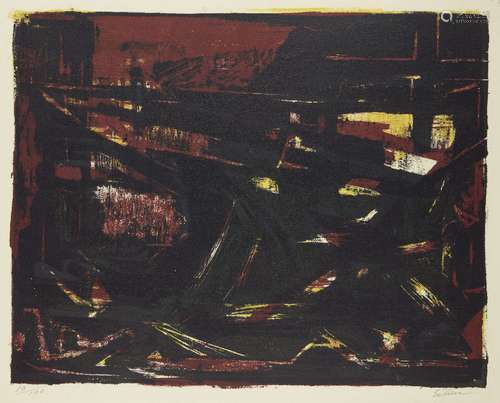 Selim Turan, Turkish 1915-1994- Untitled, 1953; lithograph in colours on wove, signed and numbered