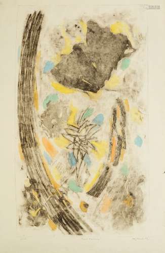 Dolf Eric Rieser, South African 1898-1983- Untitled,1957; two engravings in colours on wove, both