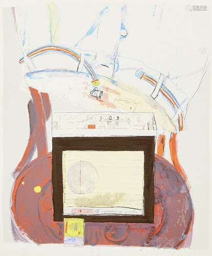 Chloe Cheese, British b.1952- Radio, 1982; lithograph in colours on wove, signed, dated, titled