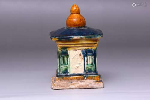Tang tri-color porcelain Pagoda