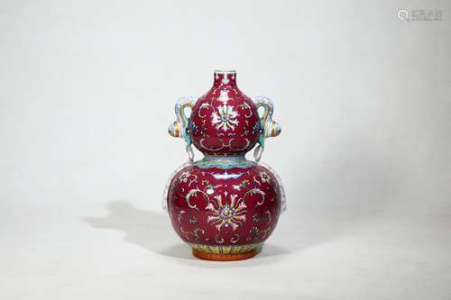 qing dynasty Qianlong period porcelain bottle