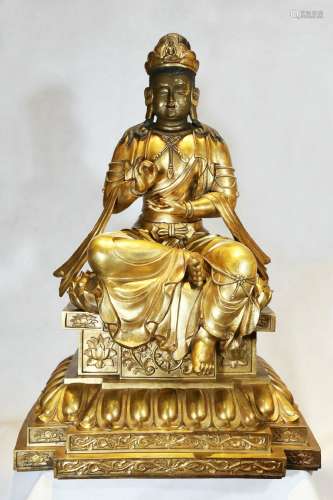 bronze gold giled statue