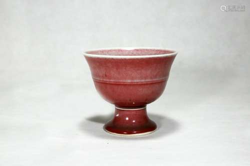 qing dynasty qianlong period stem cup