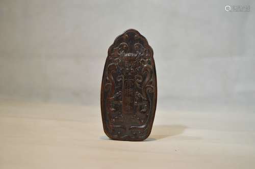 zitan Rosewood carved tablet