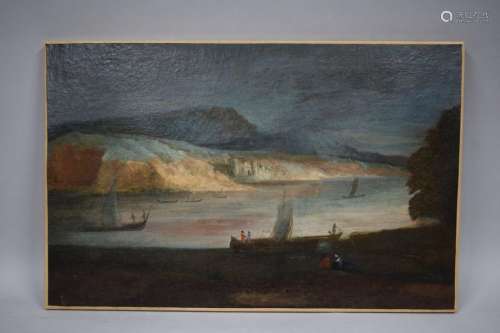 18th century FRENCH SCHOOL \n \nLandscape at the riv…