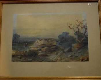 XIXth century SCHOOL \nRock Landscape \nwatercolour …