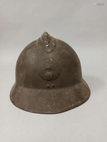 Adrian helmet, model 1926 for Infantry, with its l…