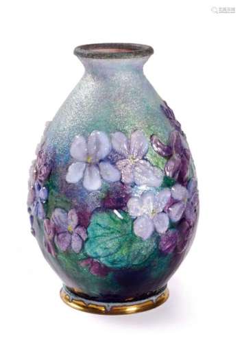 Camille FAURE (1874 1956) \nSmall vase in dinanderi…