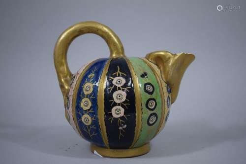 Ewer with a high spherical rumen on a recessed ped…