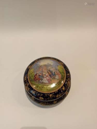 Candy box in porcelain in the taste of Sèvres with…