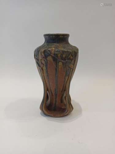 DENBAC \nStoneware baluster vase with four detached…