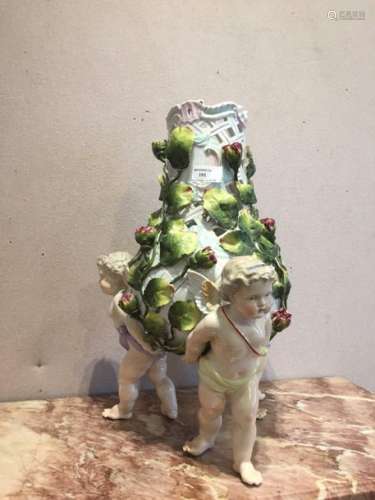 Large porcelain vase Capodimonte \nsome chips and t…