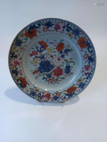 COMPANY OF INDIA, 18th century. Porcelain plate wi…
