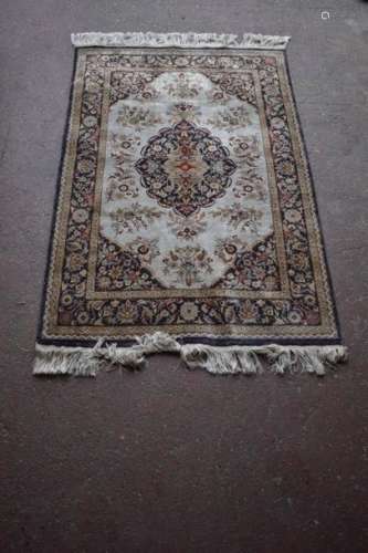 Thin Sino Hereke silk carpet, circa 1990 \nDimensio…