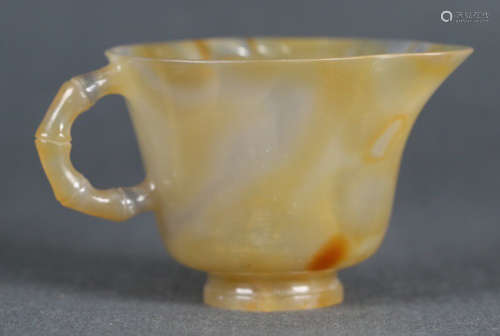 A QING SDYNASTY AGATE CUP