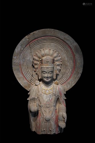 A RARE AND IMPORTANT MARBLE BUDDHIST